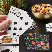 Jeu De Cartes Espérons Plutôt Floral Amusant Inspirivé gai (In Situ)