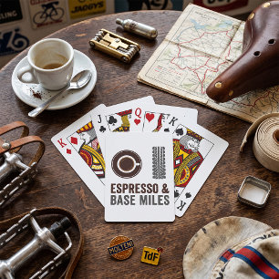 Jeu De Cartes Espresso et Miles de Base Cycliste Amateur de Café