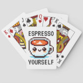Jeu De Cartes Espresso Yourself - Drôle Pixel Art Conception Caf (dos)