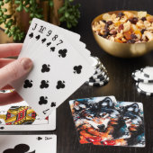 Jeu De Cartes Esprit Loup Sauvage Abstrait (In Situ)