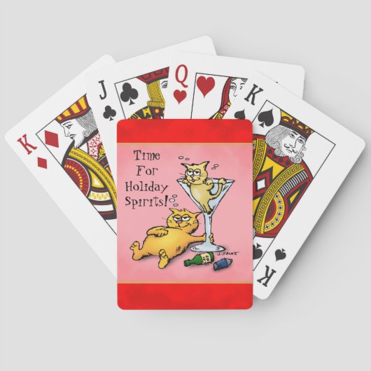 Jeu De Cartes Esprits de Fête des Chatons de Cocktail (dos)