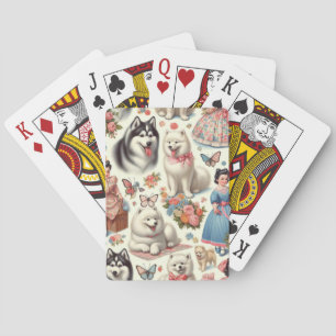 Jeu De Cartes Esquimau américain rétro mignon