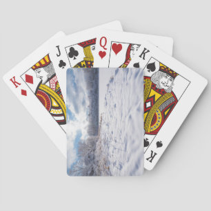 Jeu De Cartes Étang couvert de neige et forêts à Salem Hills