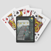 Jeu De Cartes Étapes inutiles Peinture par Alfred Fox (dos)