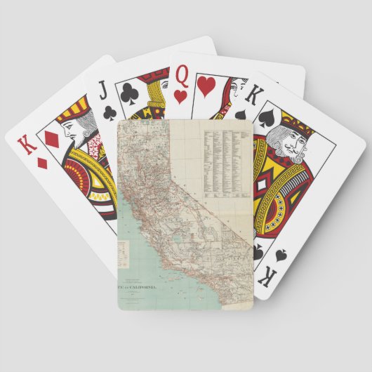 Jeu De Cartes État de la Californie (dos)