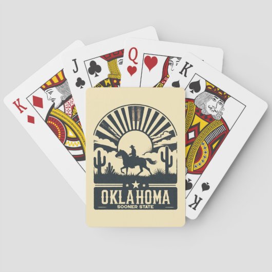 Jeu De Cartes État d'Oklahoma Sooner (dos)