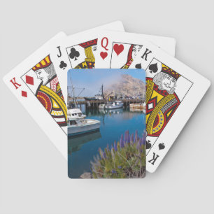 Jeu De Cartes États-Unis, Californie. Bateaux amarrés à Morro Ba