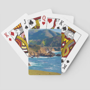 Jeu De Cartes États-Unis, Californie. Panorama De Big Sur Avec B