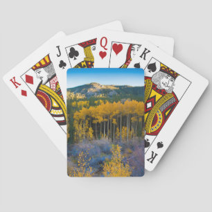 Jeu De Cartes États-Unis, Colorado. Jaunes brillants peupliers t
