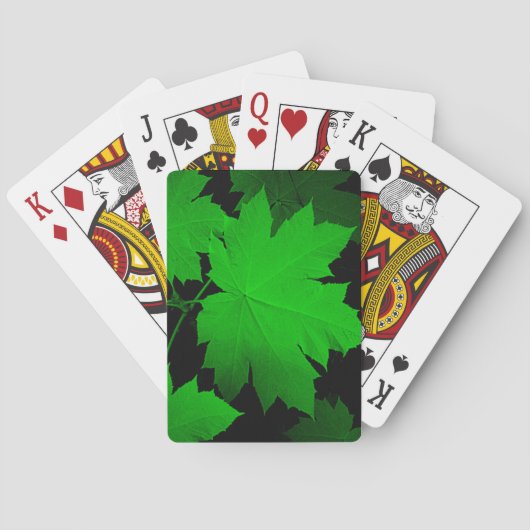 Jeu De Cartes États-Unis, Kansas, Feuilles de chêne dans la lumi (dos)