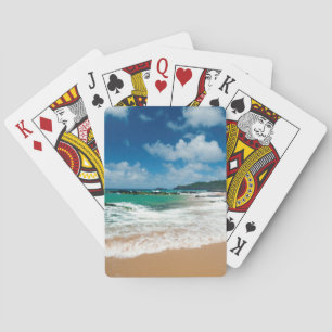 Jeu De Cartes États-Unis, Kauai, Hawaï. Une Femme Promène Les Ro