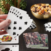Jeu De Cartes États-Unis, Massachusetts, Boston, Maisons le long (In Situ)