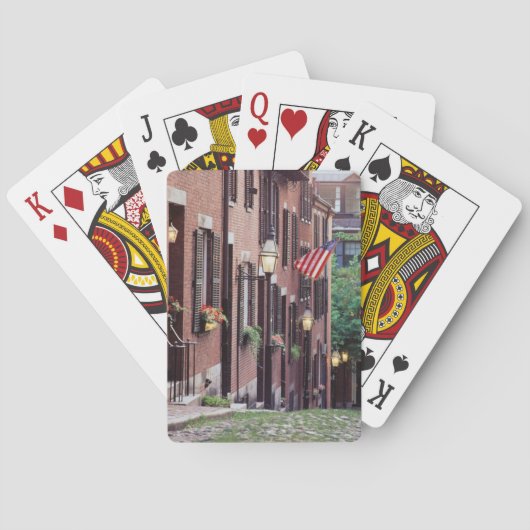 Jeu De Cartes États-Unis, Massachusetts, Boston, Maisons le long (dos)