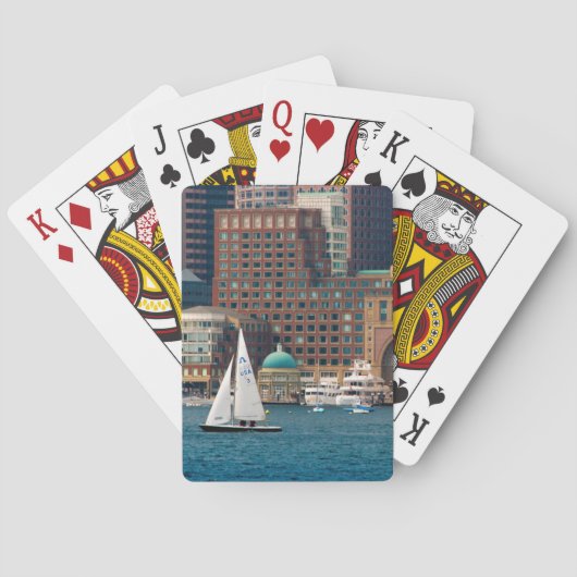 Jeu De Cartes États-Unis, Massachusetts. Skyline du front de mer (dos)