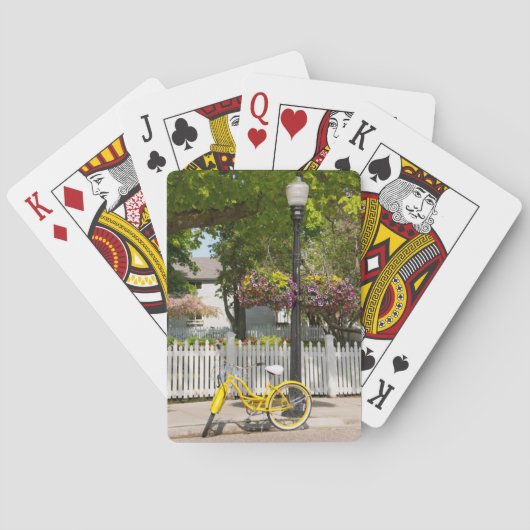 Jeu De Cartes États-Unis, Michigan, île Mackinac. Vélo jaune (dos)