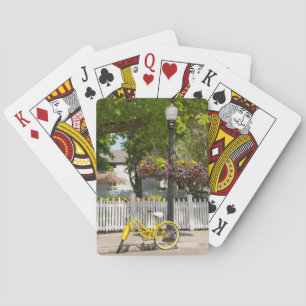 Jeu De Cartes États-Unis, Michigan, île Mackinac. Vélo jaune