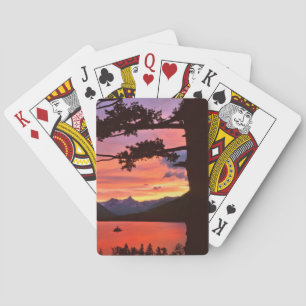 Jeu De Cartes États-Unis, Montana, Glacier National Park. Paysag