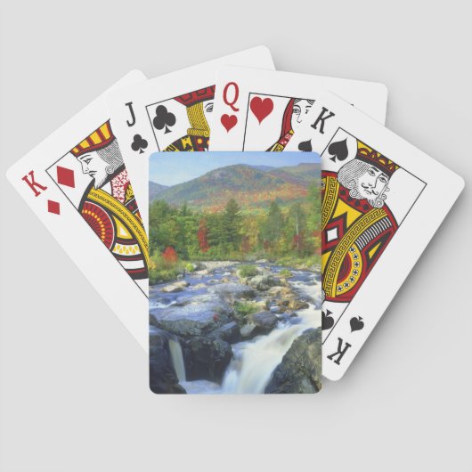 Jeu De Cartes États-Unis, New York. Une cascade dans l'Adirondac (dos)