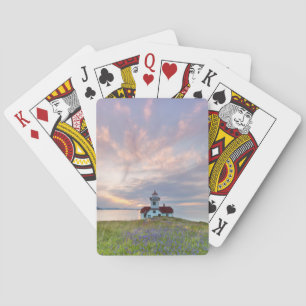 Jeu De Cartes États-Unis, Washington, îles San Juan. Coucher de