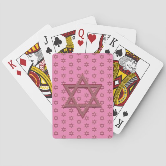 Jeu De Cartes Étoile rouge de David sans Seamless (dos)