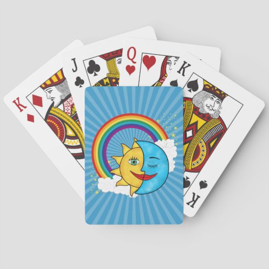 Jeu De Cartes Étoiles arc-en-ciel Sun Moon (dos)