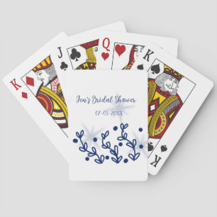 Jeu De Cartes Étoiles bleues feuilles royale luxueuse douche de 