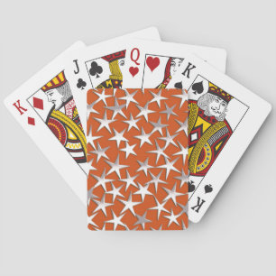 Jeu De Cartes Étoiles d'argent sur cuivre