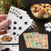 Jeu De Cartes Étoiles du milieu du siècle sur nom de diamants ré (In Situ)