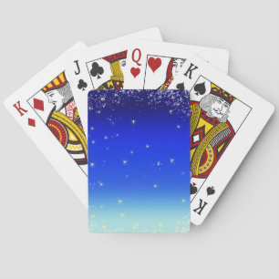 Jeu De Cartes étoiles en bleu