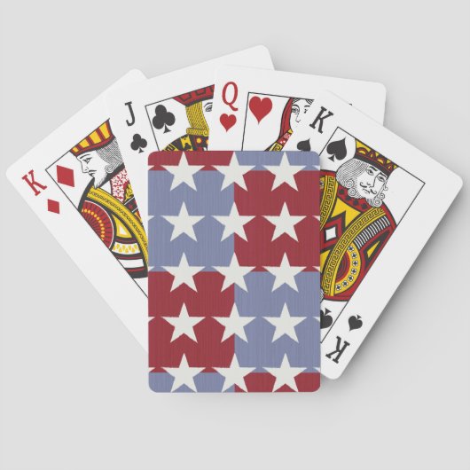 Jeu De Cartes Étoiles et bandes (dos)