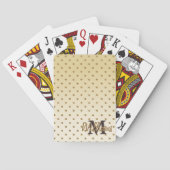 Jeu De Cartes Étonnant pois d'or de parties scintillant brillant (dos)