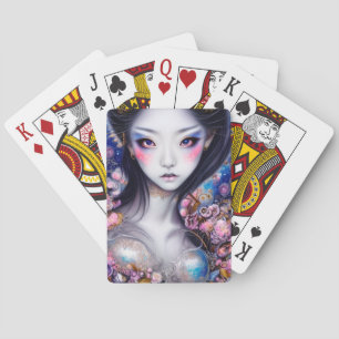 Jeu De Cartes Étonnante Japonaise fille Imaginaire gothique