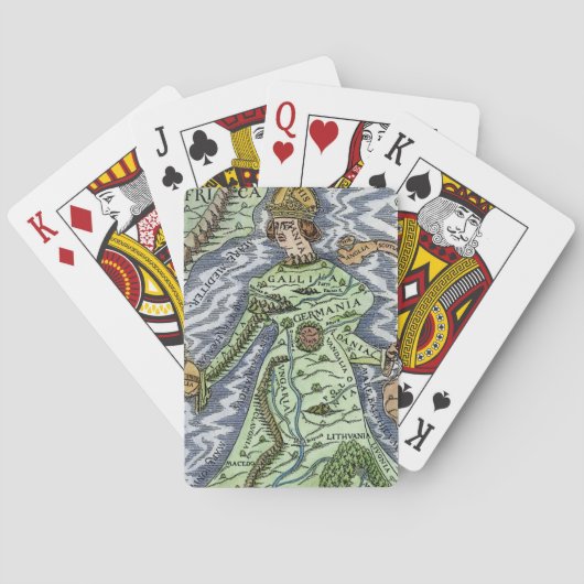 Jeu De Cartes Europe AS A QUEEN 1588 (dos)