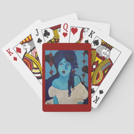 Jeu De Cartes Evelyn Blue (dos)