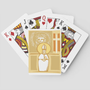 Jeu De Cartes Évêque catholique Eucharistie Foi chrétienne