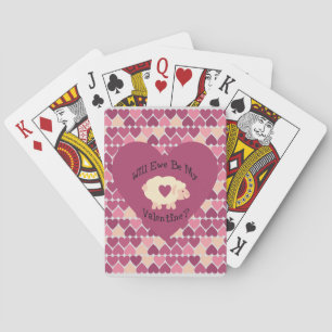 Jeu De Cartes Ewe Sera Ma Saint-Valentin ? Arrière - plan cardia