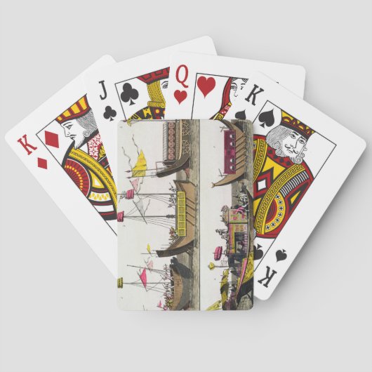 Jeu De Cartes Examples of Chinese ships, illustration from 'Le C (dos)