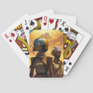 Jeu De Cartes Explorateurs de planètes science-fiction Afrofutur