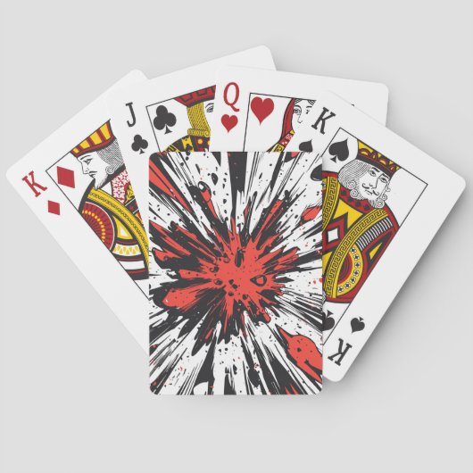 Jeu De Cartes Explosion d'art pop de style comique (7) (dos)