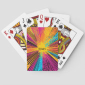 Jeu De Cartes Explosion d'art pop de style comique (9) (dos)