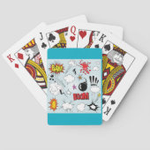 Jeu De Cartes Explosion de bande dessinée rétro Pop Art (dos)