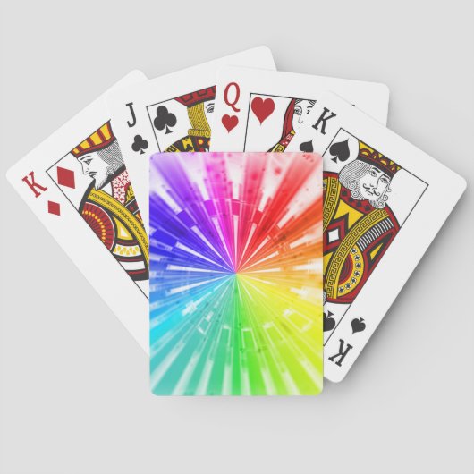 Jeu De Cartes Explosion vive de l'arc-en-ciel (dos)