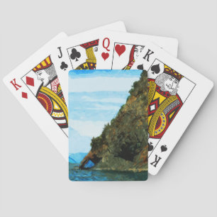 Jeu De Cartes Extérieur de la baie de Seward Alaska Abstrait