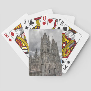 Jeu De Cartes Extérieur de la Basilique à Quito, Équateur