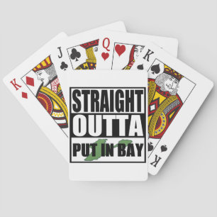 Jeu De Cartes Extérieur droit mis dans la baie