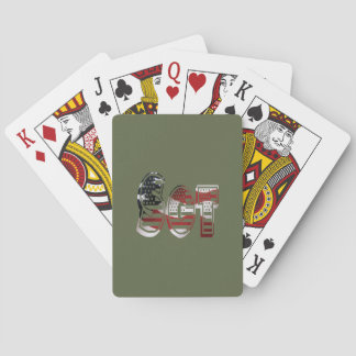 Jeu De Cartes Extraordinaire patriotique militaire unique
