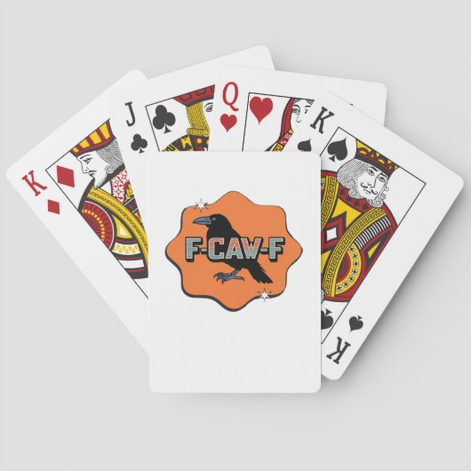 Jeu De Cartes F-Caw-F Classique Tendance Décontractée (dos)