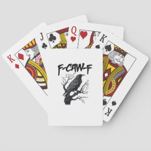 Jeu De Cartes F-Caw-F Corbeau drôle Essentiel Cool Unique