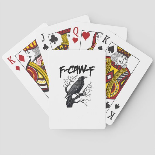 Jeu De Cartes F-Caw-F Funny Crow Essential Cool Unique (dos)