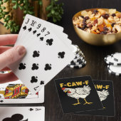 Jeu De Cartes F-Caw-F Poulet Classique Rétro Cool (In Situ)